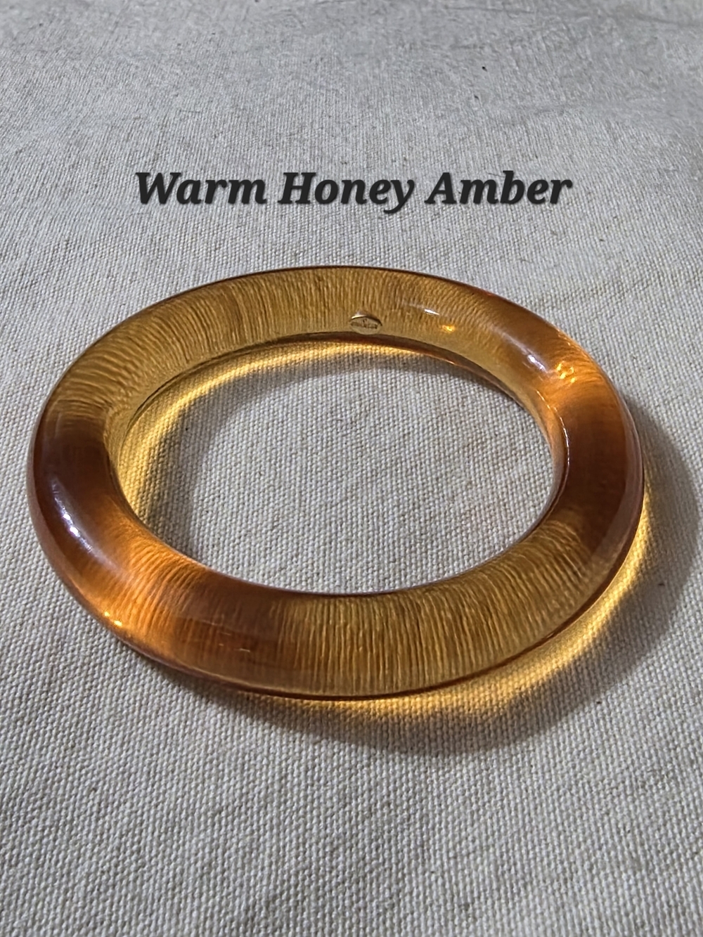 NWOT Vintage Bijoux Givenchy "Warm Honey Amber" Lucite Bangle Bracelet – SIGNED